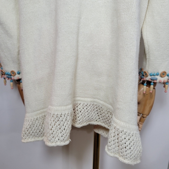 Storybook Knits Coastal Cardigan / Beach Swim Coverup Size Large - Picture 8 of 13